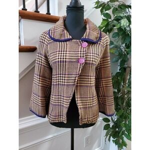 ANTHROPOLOGIE Dimri 100% Cotton Collared Long Sleeve Button Coat